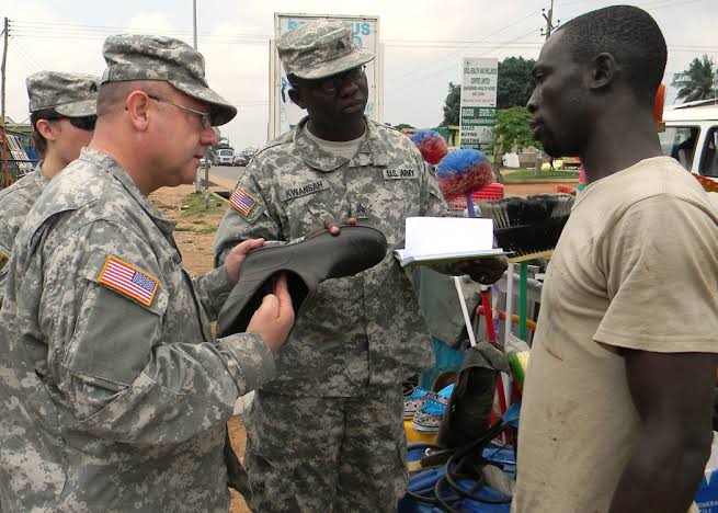 Sgt. Mark Kwansah with U.S. Army Africa in Ghana