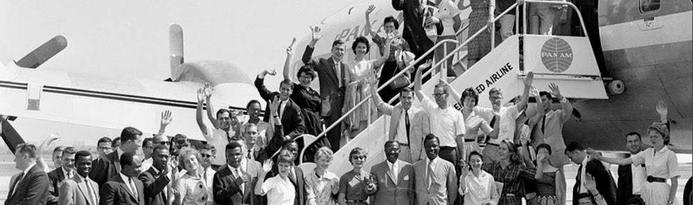 First Peace Corps volunteers departing for Ghana